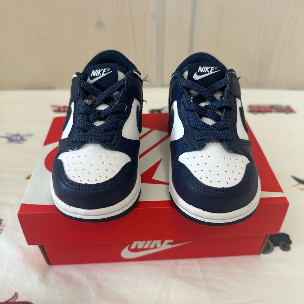 Nike Toddler Low Navy Dunks NEW!